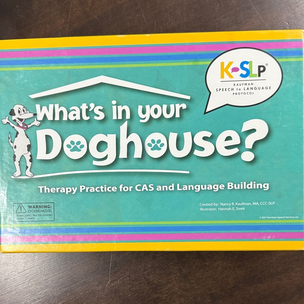 What's in Your Doghouse? Kauffman Speech Therapy Practice